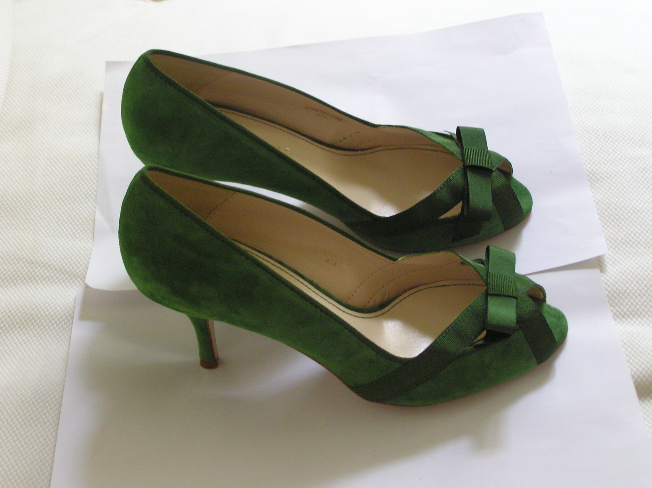 chaussures femme verte