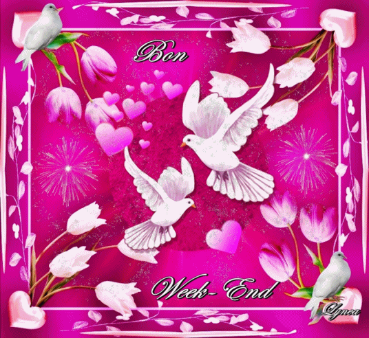 Résultat de recherche d'images pour "bon week end bisous gif"