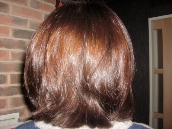 coiffure degrade vu de derriere