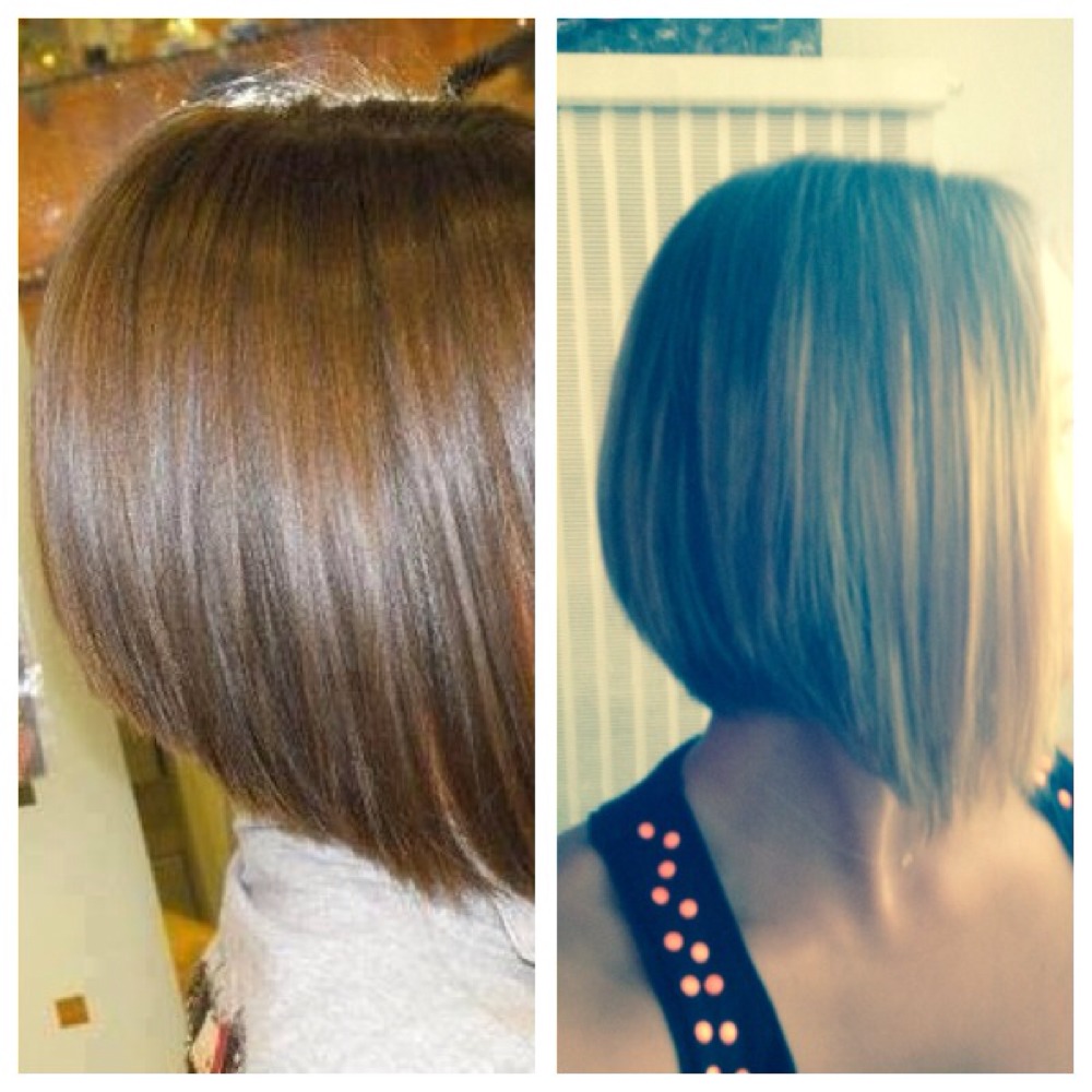 coiffure carre plongeant vue de derriere