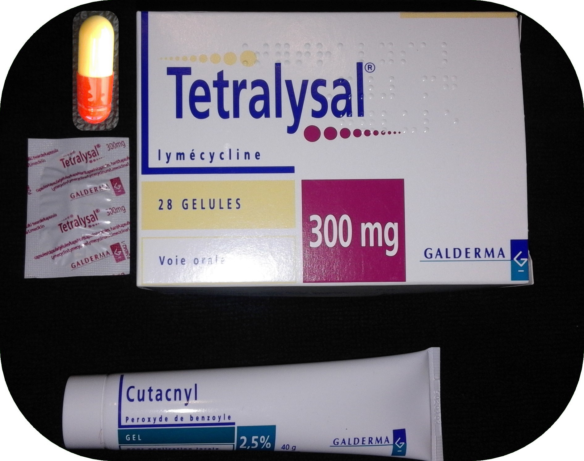 Tétralysal 300mg - Cutacnyl 2,5% - Regal album - Regal38 Tétralysal 300mg - Cutacnyl 2,5% - Regal album - Regal38