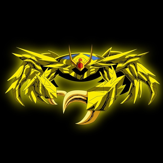 Armure d or du Cancer saint seiya (les chevaliers du zodiaque) mangas et dessins animés