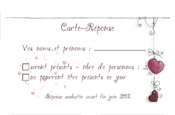 modele carte invitation avec coupon reponse modele carte invitation avec coupon reponse