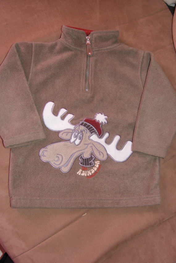 Pull polaire marron cerf BE 2€