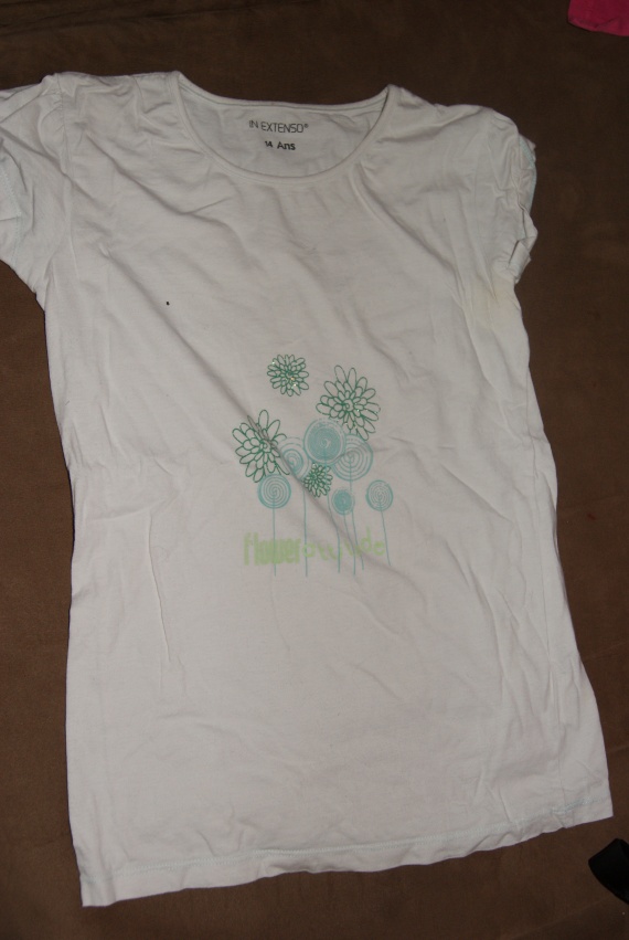 T shirt blanc IN EXTENSO 2€