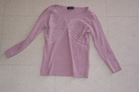 Pull vieux rose manches 3 4 SINEQUANONE T34 36 kdo