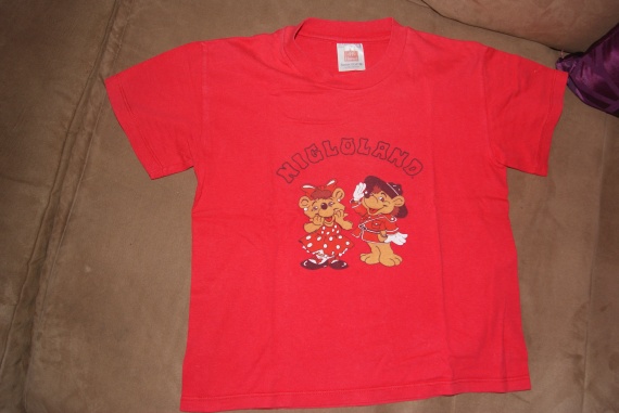 T shirt rouge Nigloland 10 /12 ANS