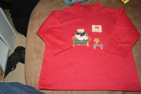 Sweat leger rouge MINI STEREO 2 ANS
