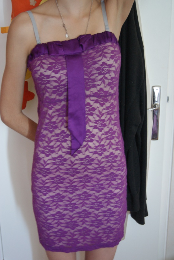 Robe doublé violette JENNYFER T36-38 3€
