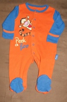 Pyjama coton orange et bleu TIGROU 9 Mois KDO