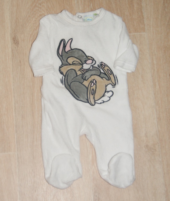 Pyjama velour blanc PANPAN 5€