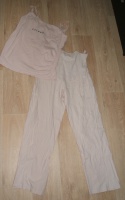Pyjama de grossesse / allaitement  rose coton , taille réglable T 38/40 COCOON VERBAUDET 4€