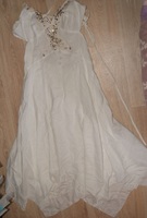 Robe longue blanche 120 cm de long DERHY T 38 8€