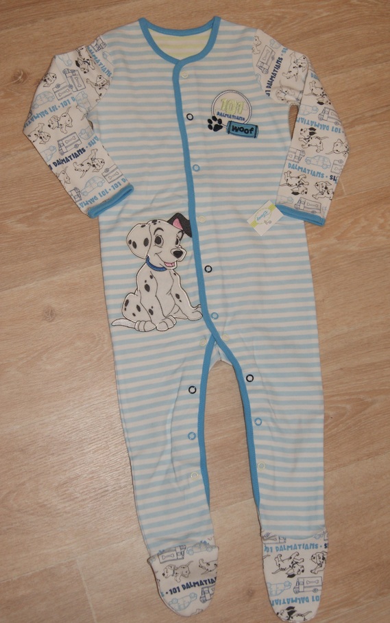 Pyjama coton blanc & bleu DALMATIEN 6€
