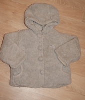 Manteau gris clair "mouton" KITCHOUN KIABI 4€