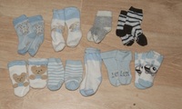 Lot 9 paires de chaussettes ( dont 2 neuves ) 0-6 mois 3€