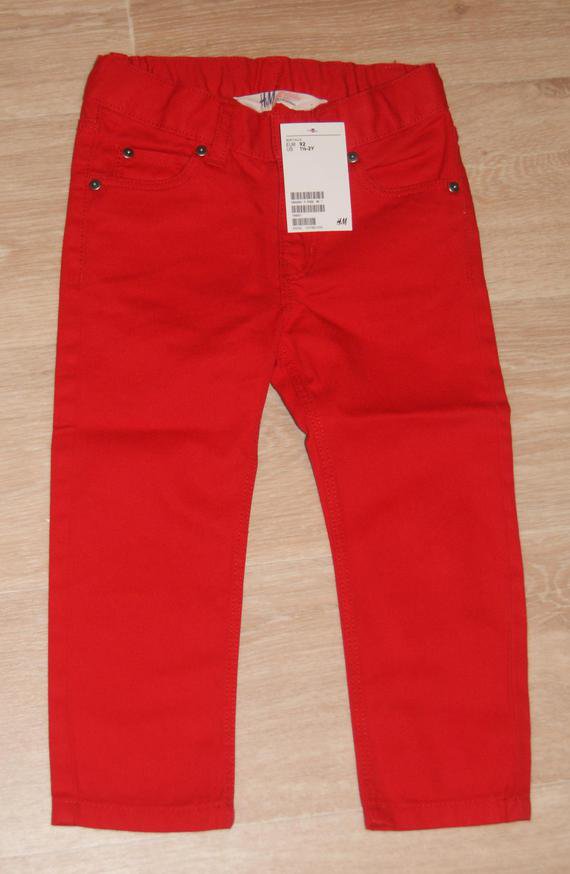2 ANS Pantalon rouge taille reglable H&M 4€