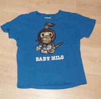 T shirt bleu BABY MILO 3€ BAISSE a 2€