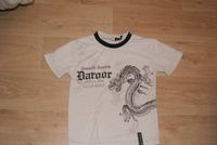 T shirt blanc & noir "Dragon" 3€