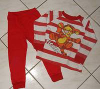 Pyjama coton orange & blanc TIGROU ( les couleurs en haut ont un peu passés ) : VENDU 5€ BAISSE 3€