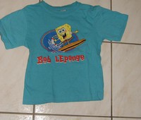 T shirt bleu BOB L EPONGE : sera VENDU 3€