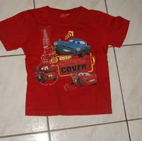 T shirt rouge CARS : sera VENDU 3€