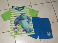 Pyjashort vert & bleu MONSTRE & CIE ( T shirt bouloché , alors que peu porté ! ) : sera VENDU 5€ ser