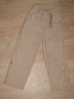 Pantalon coton leger beige ( une legere tres legere aureole se voit a peine ) TOM BUS 1€