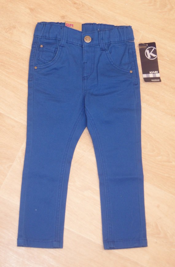 2 ANS Pantalon slim bleu roi taille réglable KIABI 4€