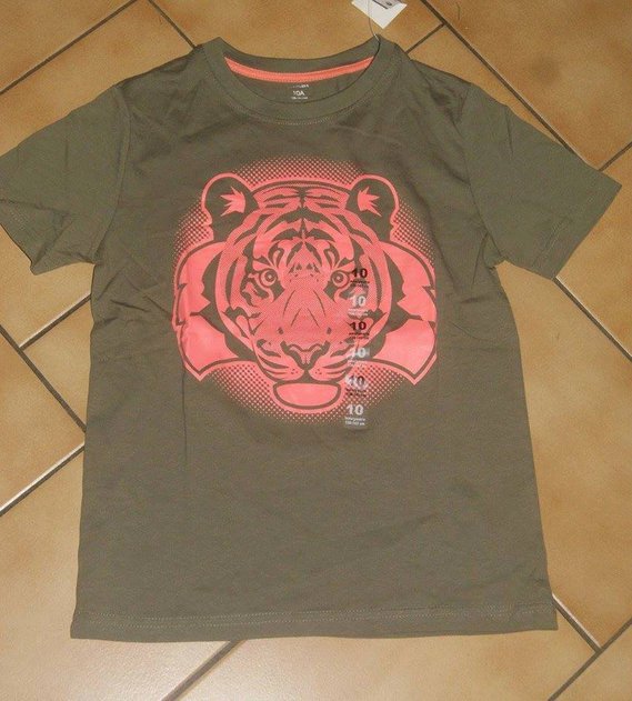 T shirt kaki Tigre KIABI