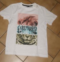 T shirt blanc Tigre KIABI