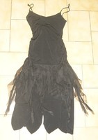 Robe synthetique elasthanne noir trapeze T UNIQUE 4€