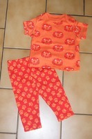 6 MOIS : Enble pantalon + t shirt orange Lion F&F 4€