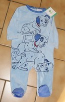 9 MOIS : Pyjama velour bleu DALMATIEN 5€