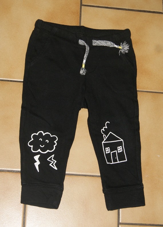 12 MOIS : Pantalon noir coton H&M 1€