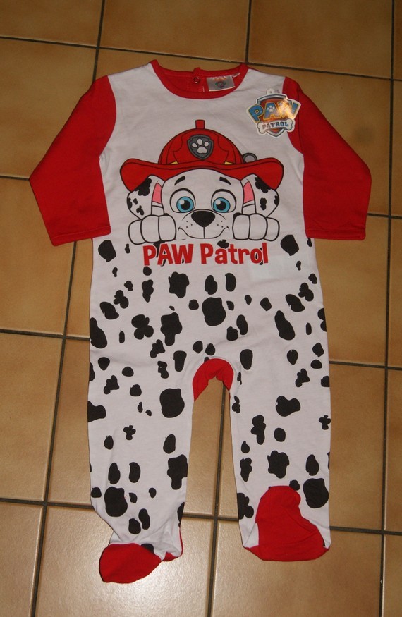 18 MOIS : Pyjama coton rouge & blanc PAT PATROUILLE 4€
