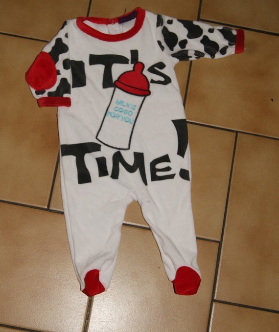 1 MOIS : Pyjama velour CHILD DEVIL ( NEUF )