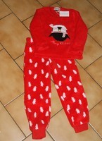 4 ANS : Pyjama polaire rouge PINGOUIN NOEL 3€