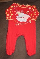 6 MOIS : Pyjama coton rouge DUMBO DISNEY STORE