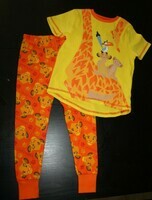 4 ANS : ( grand ) Pyjama coton orange & jaune ROI LION 8€