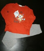 8 ANS : Pyjama coton  gris & orange YO KAI WATCH SERA OFFERT