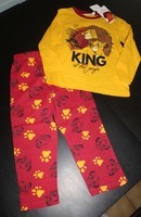 4 ANS  : Pyjama coton jaune & rouge ROI LION 5€
