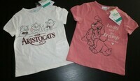24 MOIS : Lot t shirts blanc + rose ARISTOCHATS / LADY & SCAMP