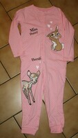 4 ANS : Combi- Pyjama coton rose MISS BUNNY & BAMBI