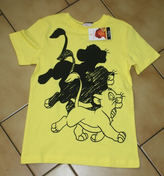 5 ANS : T shirt jaune ROI LION 2,50€