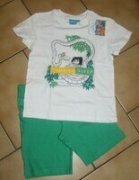 5 ANS : Pyjashort blanc & vert MOWGLI 2€
