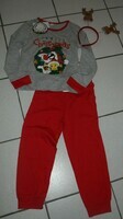 5 ANS : Pyjama coton rouge & gris LOONEY TUNES NOEL 7€
