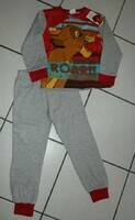 5 ANS : ( grand ) Pyjama coton épais gris & rouge ROI LION 7€