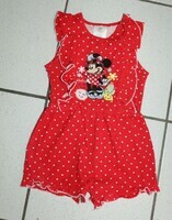 18 MOIS : Combishort rouge pois MINNIE DISNEY STORE