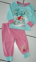 18 MOIS : Pyjama coton 2 pces turquoise & rose ARIEL